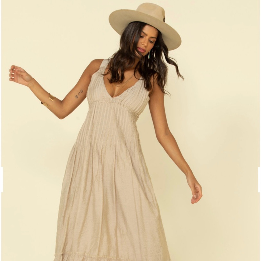 Free People Frankie Pintuck maxi dress